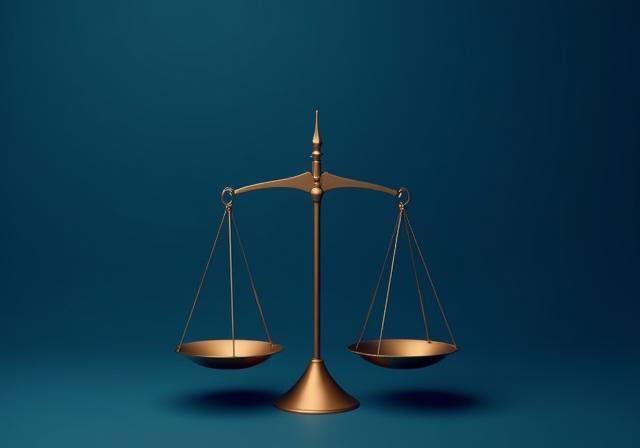 Image abstraite représentant la balance de la justice